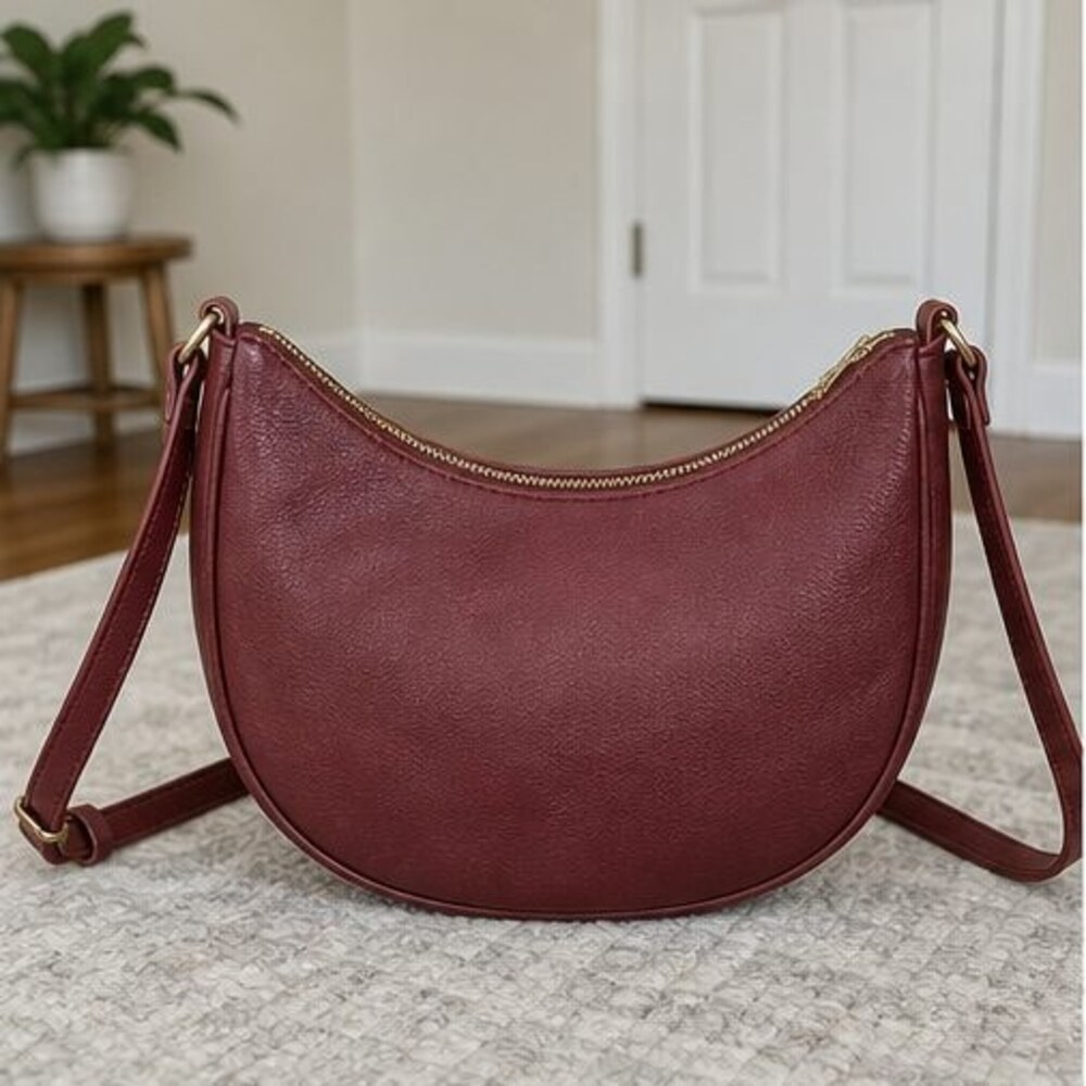 Slate Pebbled Crossbody Bag